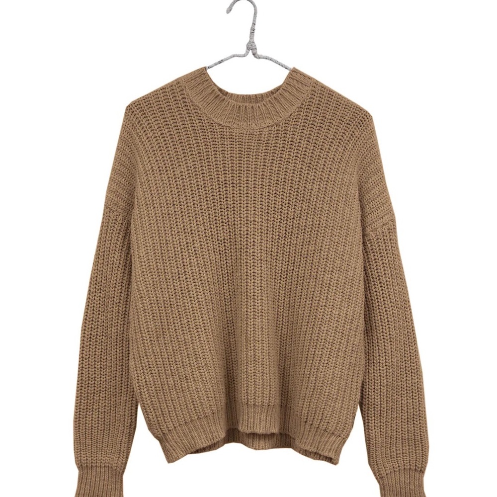 It Is Well L.A. Chunky Pullover Sweater in Camel - Picture 1 of 7